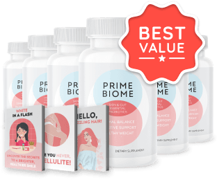 PrimeBiome — 6 Bottle Package